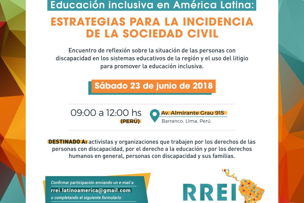 La RREI realizó en Perú el encuentro «Educación Inclusiva en América Latina: estrategias para la incidencia de la sociedad civil»