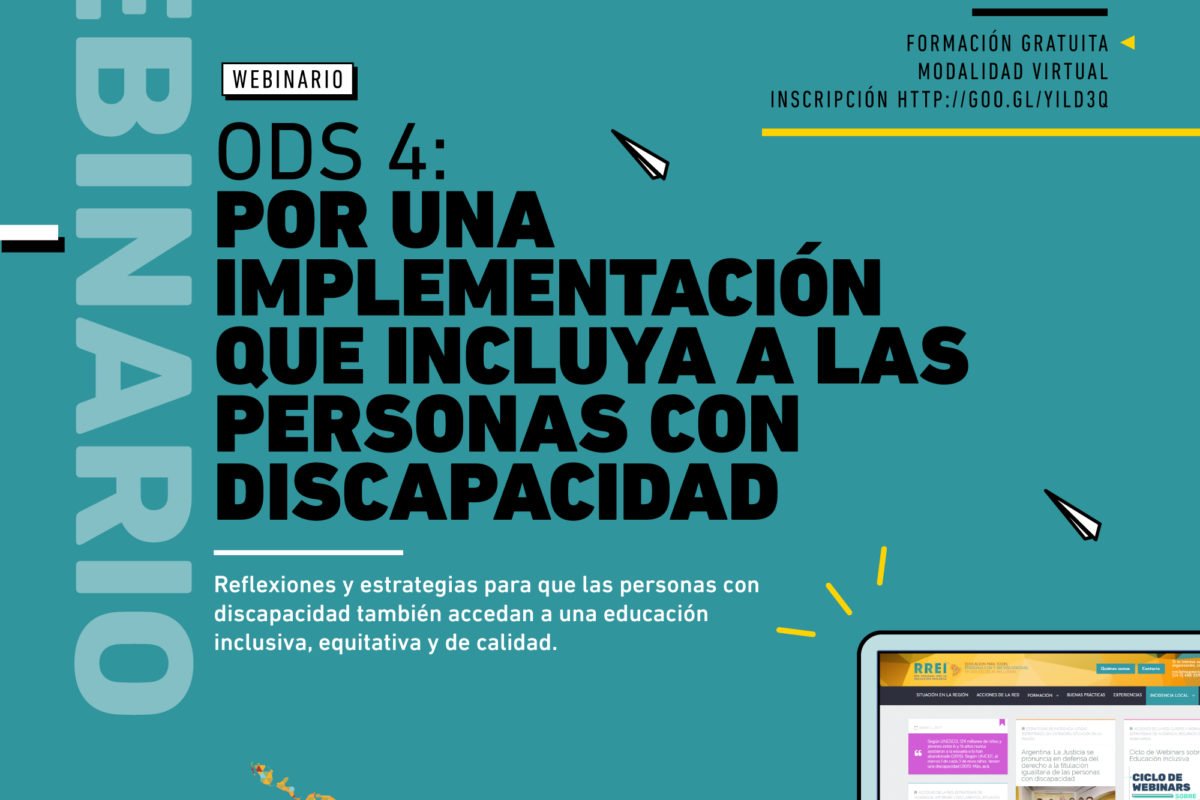 Seminario en línea: ODS 4, por una implementación que incluya a las personas con discapacidad